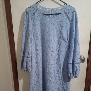 Blue lace dress size 16